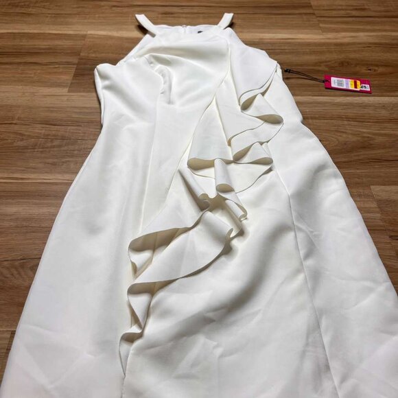 NWT Vince Camuto Women's Fitted Midi Halter Bodycon Dress - Picture 3 of 6